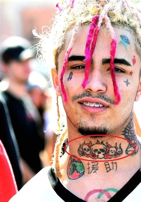 lil pump body tattoo.